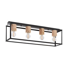 Светильник чёрный LEDVANCE 4XE27 DECOR NAIROBI CEILING
