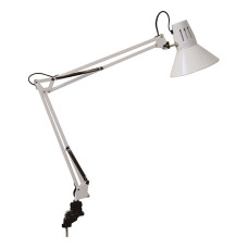 Лампа настольная металлическая E27 со струбциной белая LEDVANCE PANAN CLASSIC HOOK