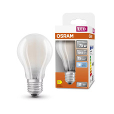 Лампа LED філаментна 7,5 Вт 4000K 1055 лм E27 OSRAM CLA75 GL FR (10 шт/уп)