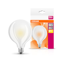 Лампа LED куля 12 Вт 2700K 1521 лм E27 G95 OSRAM 100 GL FR