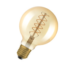 Лампа LED шар 7 Вт 2200K 600 лм E27 OSRAM 1906 GLOB DIM FIL GOLD (4 шт/уп)