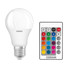 Лампа LED 9 Вт 2700K 806 лм E27 OSRAM CLA60 REM FR 6XBLI2 +пульт