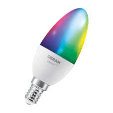Лампа LED 4,9 Вт 2700-6500K 470 лм E14 B40 матовая OSRAM SMART RGBW FR (4 шт/уп)