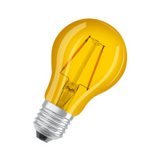 Лампа LED 2,5 Вт 2200K 45 лм E27 OSRAM SCLA15 YE E276XBLI1 yellow