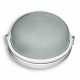 Светильник настенно-потолочный круглый 60 Вт IP54 E27 с козырьком белый Ecostrum НПП