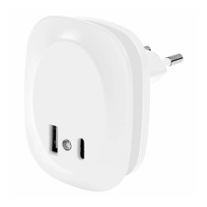 Ночник 12,5 Вт 3000K LEDVANCE LUNETTA EDGE SEN BL USB A C WT