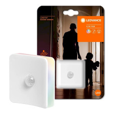 Ночник 0,3 Вт с датчиком движения LEDVANCE LUNETTA SQUARE SENSOR RGB+ WHITE