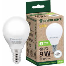 Лампа LED шар 9 Вт 4100K 800 лм E14 P45 Enerlight