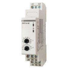 Реле времени с задержкой включения 2 контакта 8А 12-240В AC/DC Промфактор FRT14 42