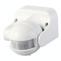 Датчик движения настенный 180° 1200Вт IP44 белый E.NEXT e.sensor.pir.09