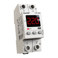 Реле напряжения 40А 1-фазное 230В AC DigiTOP VP-40A M2R
