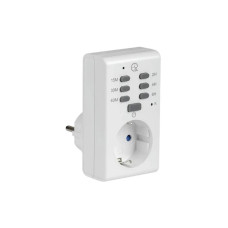 Розетка-таймер электронная с индикацией 16А IP20 UEC РТЕ-2