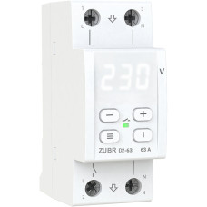 Реле напряжения 63А 1-фазное на DIN-рейку ZUBR D2-63