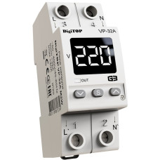 Реле напряжения 32А 1-фазное на DIN-рейку DigiTOP VP-32A M2W