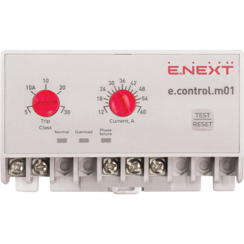 Реле защиты двигателя 12-60А E.NEXT e.control.m01