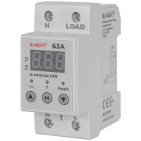 Реле контролю напруги 1-фазне 63А 230В E.NEXT e.control.v09