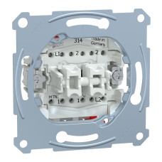 Механизм 2-клавишного проходного выключателя Schneider Electric Merten, MTN3126-0000