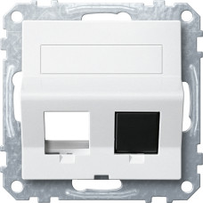 Механізм виводу кабелю Jack полярно-білий Schneider Electric Merten System M, MEG4568-0419