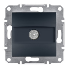 Розетка оконечная TV скрытая антрацит Schneider Electric Asfora, EPH3200171