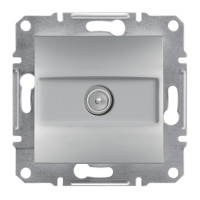 Розетка оконечная TV скрытая алюминий Schneider Electric Asfora