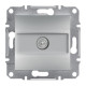 Розетка оконечная TV скрытая алюминий Schneider Electric Asfora