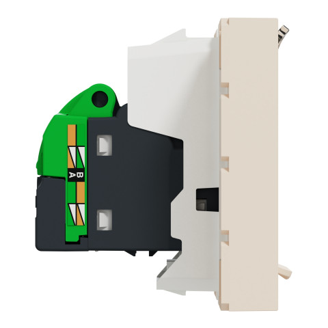 Розетка комп'ютерна Cat.5e прихована слонова кістка Schneider Electric Unica New, NU341144