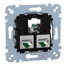 Механізм RJ-45 інформаційної розетки Cat.6A STP Schneider Electric Merten, MEG4576-0022
