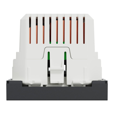 Розетка 2-местная с USB 2.0 1А скрытая антрацит Schneider Electric Unica New
