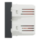Розетка 2-местная с USB 2.0 1А скрытая антрацит Schneider Electric Unica New