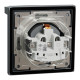 Розетка 1-місна з заземленням зі шторками з кришкою IP44 сталь Schneider Electric Asfora