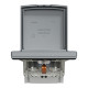 Розетка 1-місна з заземленням зі шторками з кришкою IP44 сталь Schneider Electric Asfora