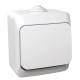 Выключатель 1-клавишный 16А IP44 накладной белый Schneider Electric Cedar Plus