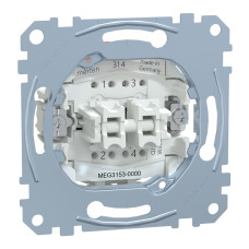 Механизм 2-клавишного выключателя Schneider Electric Merten, MEG3153-0000