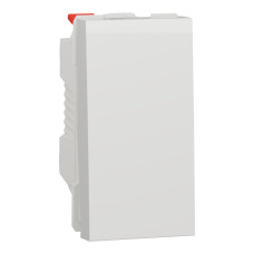 Выключатель 1-клавишный проходной 1-модульный скрытый белый Schneider Electric Unica New