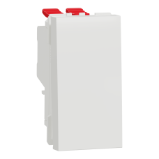 Выключатель 1-клавишный перекрёстный скрытый белый Schneider Electric Unica New, NU310518
