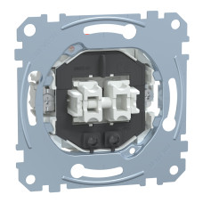 Механизм 2-клавишного выключателя 16А Schneider Electric Merten, MEG3605-0000