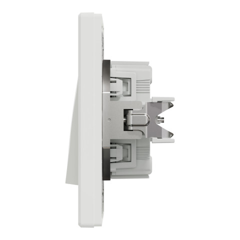 Выключатель 1-клавишный скрытый белый Schneider Electric Asfora