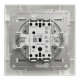 Выключатель 1-клавишный скрытый белый Schneider Electric Asfora