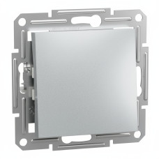 Выключатель 1-клавишный скрытый алюминий Schneider Electric Asfora
