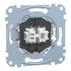 Механизм 2-клавишного выключателя с подсветкой Schneider Electric Merten, MEG3635-0000