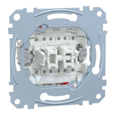 Механизм 2-клавишного проходного выключателя 16А Schneider Electric Merten, MEG3626-0000