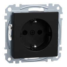 Механізм розетки матовий чорний Schneider Electric Merten System M, MEG2300-0403