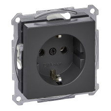 Механізм розетки антрацит Schneider Electric Merten, MTN2301-0414
