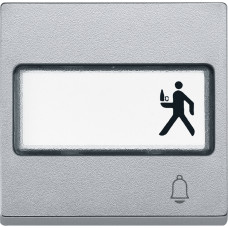 Накладка выключателя алюминий Schneider Electric Merten System M, MEG3365-0460