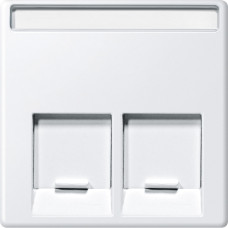 Накладка RJ-45 полярно-белая Schneider Electric Merten System M, MEG4574-0419