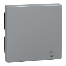 Накладка выключателя алюминий Schneider Electric Merten System M, MEG3305-0460