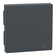 Накладка выключателя антрацит Schneider Electric Merten System M, MEG3305-0414