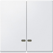 Накладка выключателя полярно-белая Schneider Electric Merten System M, MEG3420-0419