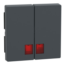 Накладка выключателя антрацит Schneider Electric Merten System M, MEG3456-0414