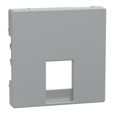 Накладка розетки RJ-12 алюминий Schneider Electric Merten, MEG4211-0460